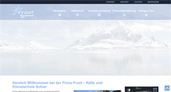 Desktop Screenshot of frost-schier.de