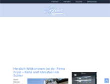 Tablet Screenshot of frost-schier.de